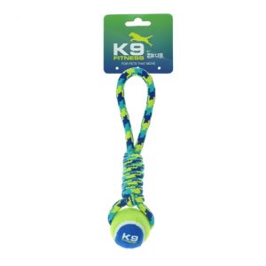 K9-Fitness Pega de Corda com Bola Ténis S