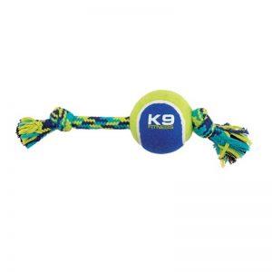 K9-Fitness Corda com Nós com Bola de Ténis