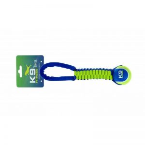 K9-Fitness Pega Nylon Cruzado com Bola Ténis