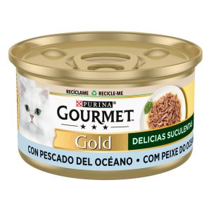 PURINA®Gourmet Gold - Delícias Suculentas Peixe do Oceano 85g