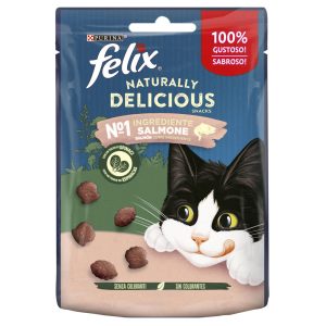 Felix Naturally Delicious - Snack Salmão e Espinafre 50g