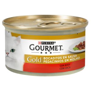 PURINA®Gourmet Gold - Pedacinhos em molho de vaca 85g